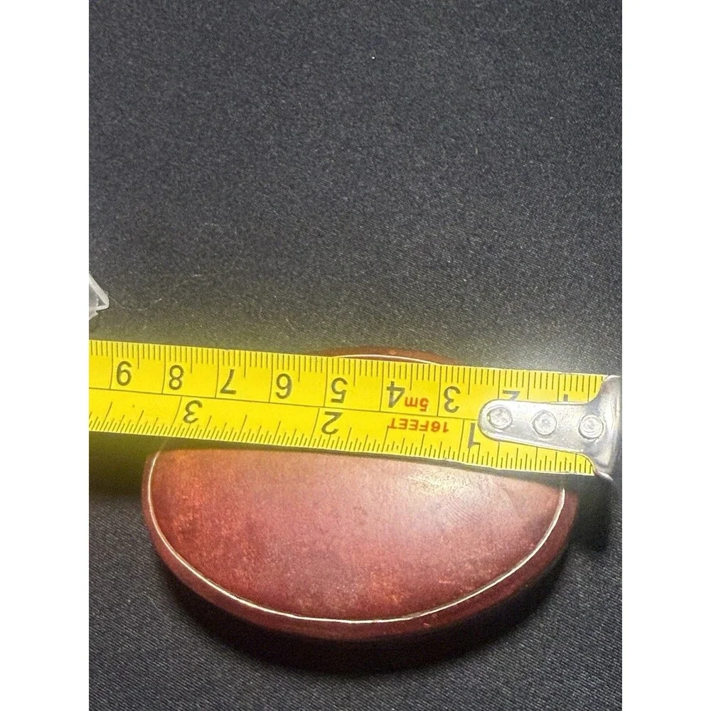 Vtg. Itilian Cuff Link/Jewelry/Pil Trinket Box Leather w/Gold Embossed Trim 3
